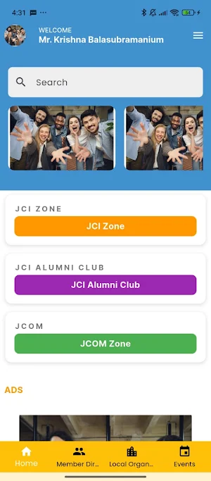 JCI Member App Screenshot 2