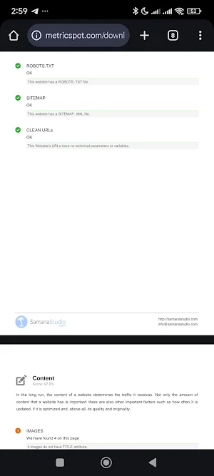 SEO Site Scanner. GEO + Links Screenshot 2
