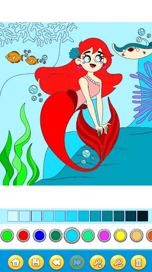 Mermaid Coloring Book Screenshot 1