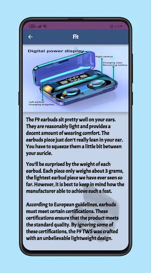 F9 Wireless Earphones Guide Screenshot 3