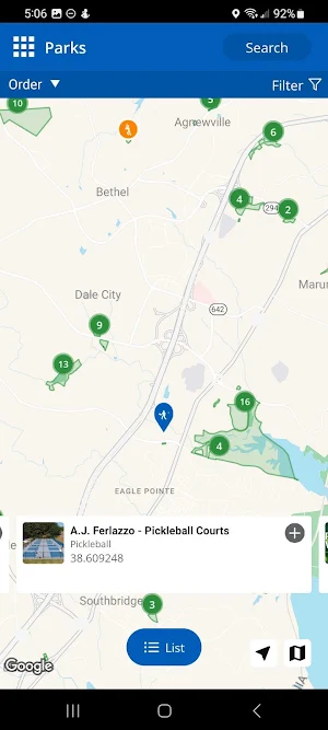Prince William Co Rec Mapper Screenshot 2