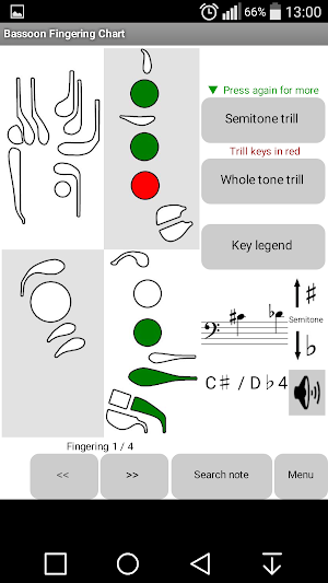 Bassoon Fingerings Screenshot 1
