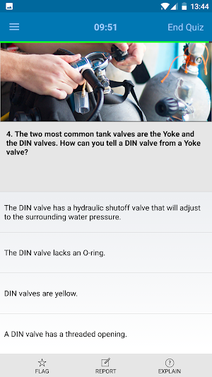 Scuba Exam Screenshot 2