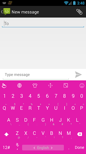 Keyboard Theme Flat Pink Screenshot 0