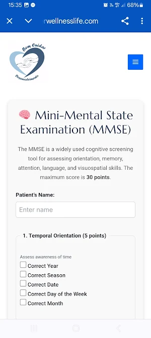 Mini-Exame do Estado Mental Screenshot 1