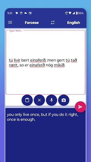 Faroese English Translator Screenshot 3