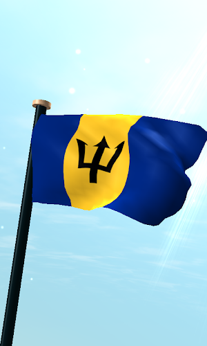 Barbados Flag 3D Wallpaper Screenshot 0