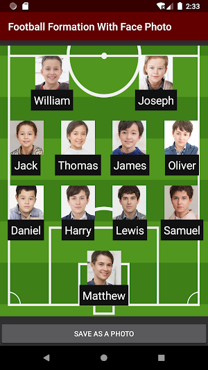 Football Formation Face Photo Screenshot 1