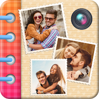 Scrapbook with photo collage