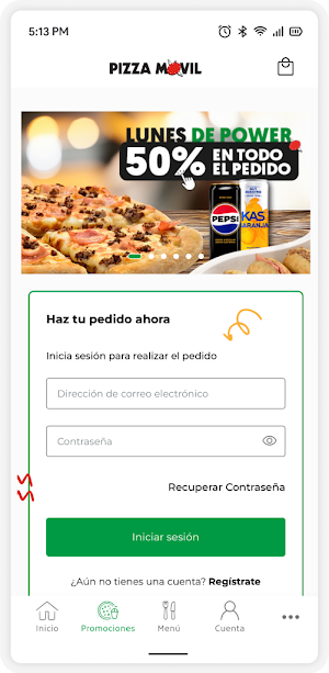 Pizza Móvil Screenshot 0