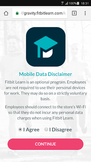 Fitbit Learn-Retail Training Screenshot 1