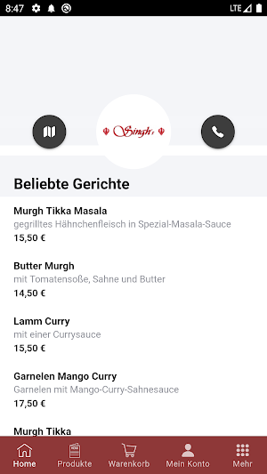 Singhs Indisches Restaurant Screenshot 1