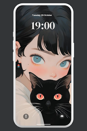 Anime Cat Wallpaper 4K Screenshot 3