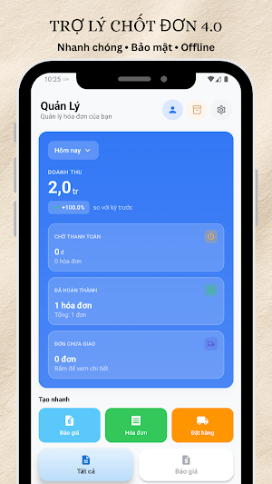 Tạo Hóa Đơn & Quản Lý Shop Screenshot 0