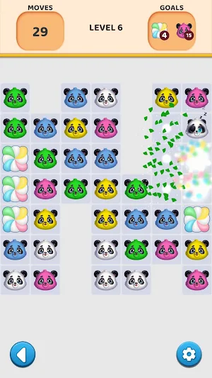 Panda rush Match puzzle Screenshot 2