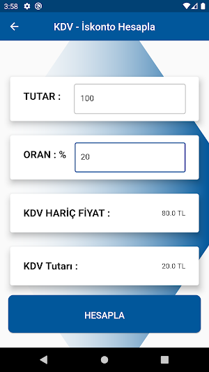 KDV+İSKONTO HESAPLAMA Screenshot 2