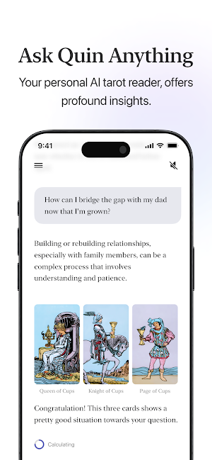 Quin: AI Tarot Reader Screenshot 0