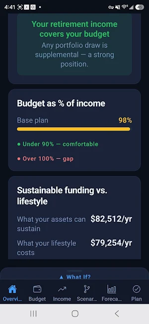 RetirePath: Retirement Planner Screenshot 2