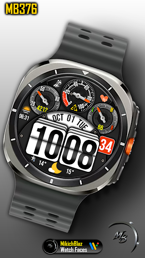 Digital Watch Face MB376 Screenshot 0