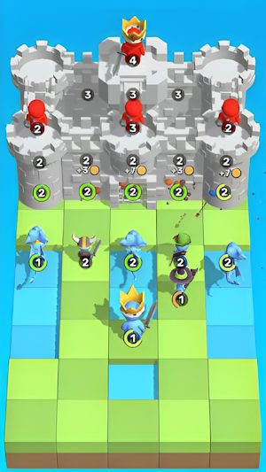 Idle Castle War- Merge Warrior Screenshot 2