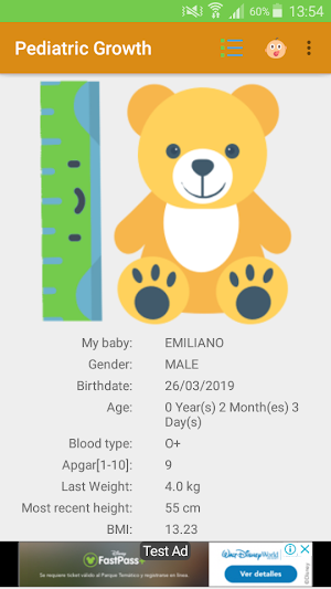 My Baby - Pediatric Growth Screenshot 0