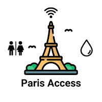 Paris wifi, toilets, foutains