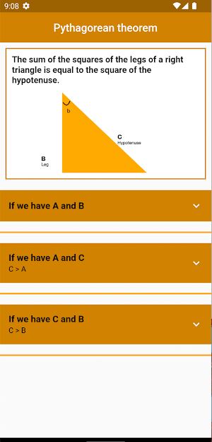 Teorema de Pitágoras App Screenshot 1