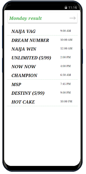 Green Lotto Results NGA Screenshot 3