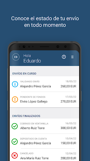 Remesas Reservas Screenshot 2