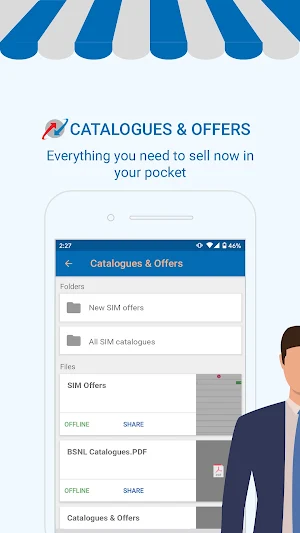 BSNL SalesPort - 360° Sales App Screenshot 1