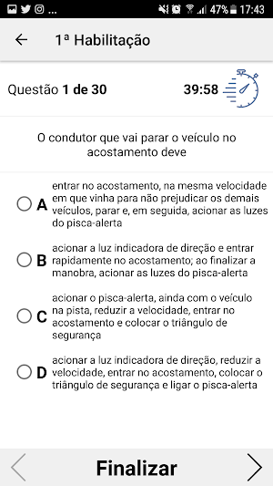 Simulado Detran-SP Screenshot 3