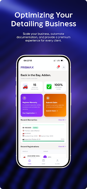 Prismax One: PPF & Auto Care Screenshot 0