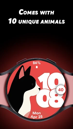 Minimal Animals - Watch face Screenshot 1
