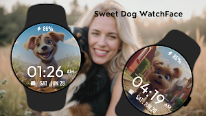Sweet Dog WatchFace Screenshot 1