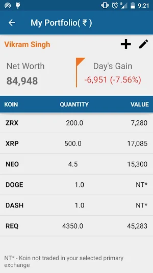 CryptoKoins - Track cryptos Screenshot 3