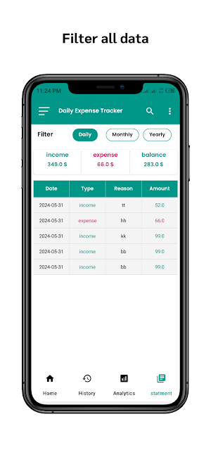 Daily Expense Tracker Screenshot 2