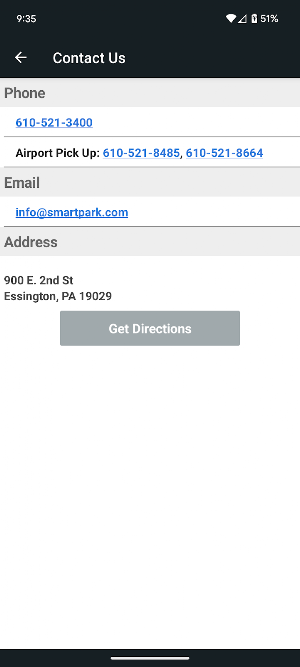 Smartpark Airport Parking Screenshot 1