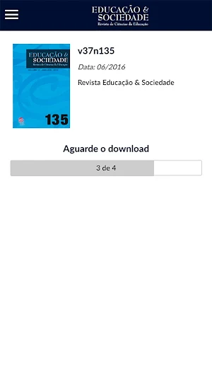 Revista Educação & Sociedade Screenshot 3