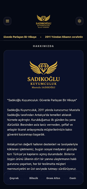 Sadıkoğlu Kuyumculuk Screenshot 1