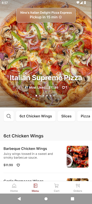 Nino's Italian Delight Pizza Screenshot 1