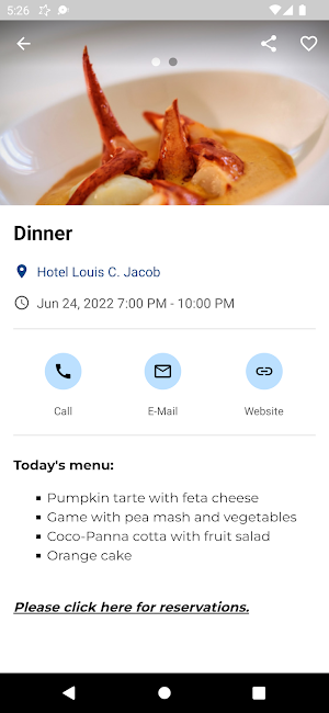Hotel Louis C. Jacob Screenshot 2
