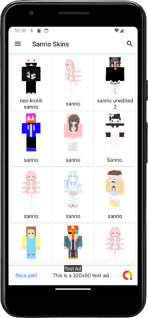 Sanrio Skins for Minecraft Screenshot 0
