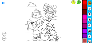 Snowman Coloring Pages Screenshot 2