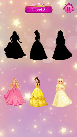 Princess Shadow Puzzle Game Screenshot 1