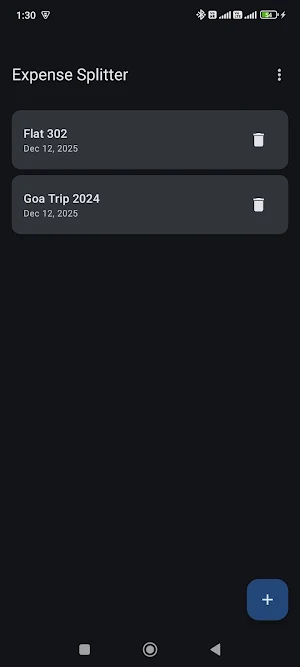 Expense Splitter Screenshot 0