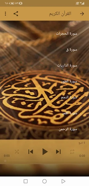 القران محمود خليل الحصري بدون نت جودة عالية ج4|جنة Screenshot 3