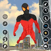 Monster Spider hero fighting