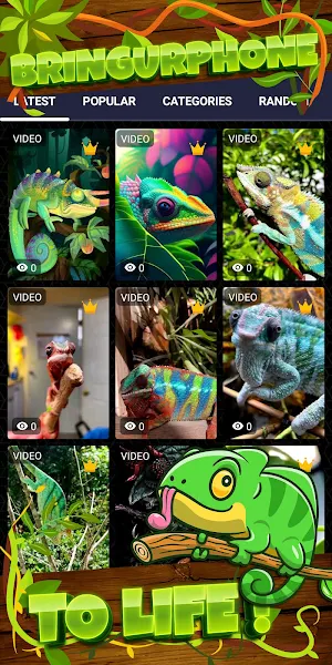 chameleon wallpaper Screenshot 1