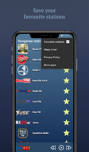 Hungarian radio stations - Magyar rádióállomások Screenshot 1