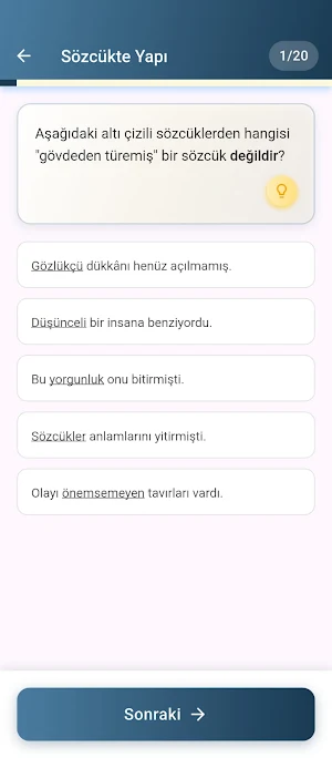 Türkçe Soru Bankası Screenshot 2